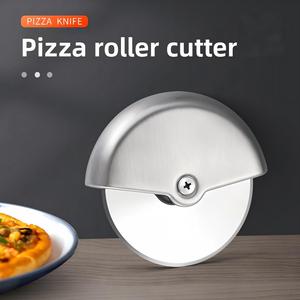 Cortador de <span class=keywords><strong>Pizza</strong></span> de Acero Inoxidable con Cuchilla Giratoria de Una Sola Rueda, Cuchillo para Cortar Masa de <span class=keywords><strong>Pizza</strong></span>, Pasteles Redondos, Utensilio de Cocina - Product Image 3