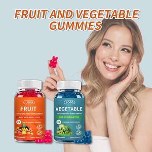 OEM/ODM Supplément pour fruits et légumes biologiques 45 bonbons gélifiés vitamines pour adultes enfants bonbons gélifiés - Product Image 2