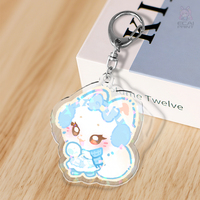 Porte-clés personnalisé en acrylique avec aimant, photo numérique double face, motif anime, pour cadeau d'entreprise