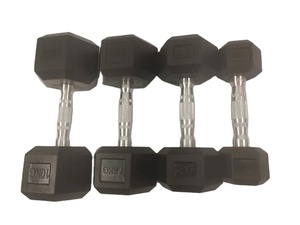 Kas eğitimi için sıcak satış taşınabilir altıgen kauçuk malzeme dambıl seti Hex dambıl seti - Product Image 6