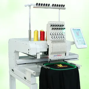 Лидер продаж, автоматическая вышивальная ткань с одной головкой, включая компьютеры, промышленная вышивальная машина