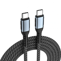 1M 100W PD 5A QC 4.0 Câble de charge rapide USBC USB Type C Chargeur pour iPhone MacBook iPad Imprimante Câble tressé en nylon en alliage de zinc