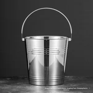 Đôi Tai Thép Không Gỉ Bia Xô Xử Lý Kim Loại Nhỏ Ice Khối Rượu Vang Xô Cho Bar Đảng Cho Rượu Sâm Banh Rượu Vang Đỏ Hải Sản - Product Image 2