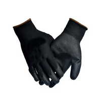 Gants de sécurité multi-hazards Defsafety, antidérapants, compatibles écrans tactiles, en PU blanc, avec poignets tricotés, flexibles et respirants pour travaux techniques