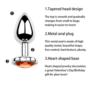 Diamond <span class=keywords><strong>Anal</strong></span> Plug <span class=keywords><strong>Sex</strong></span> Toy Metal Butt Masturbador para hombres Parejas-Disponible 3 tamaños para juegos de adultos <span class=keywords><strong>gay</strong></span> Cómodo <span class=keywords><strong>Anal</strong></span> Plug <span class=keywords><strong>Sex</strong></span> - Product Image 5