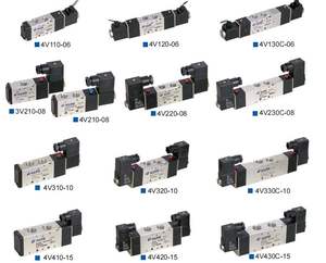 KLQD 4V410-15 4V420-15 serie 4 v400 elettrovalvola a solenoide singola doppia elettronica DC12/24V AC24V AC110V - Product Image 1