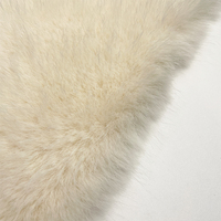 Hochwertiger 100% Polyester gestrickt Kunstnerz-Minkfell luxuriöser weicher Stoff für Damenmantel 75d Garnzahlen