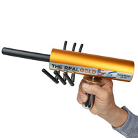 Détecteur de métaux Kofig AKS 6 - Longue portée, 6 antennes, couleurs or/noir/argent, construction ABS+métal, sensibilité >20 cm pour enfants
