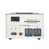 Régulateur de tension automatique monophasé haute précision 1000VA 1500VA 220V AC Série SVC Stabilisateur de fréquence 50Hz avec protection