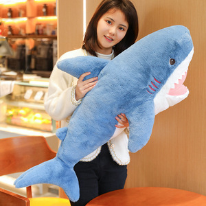 Nuevo Peluche de Tiburón Ahou Abrazable, Juguete de Peluche de Delfín, Peluches de Foca <span class=keywords><strong>Dudu</strong></span>, Muñecas para Niñas al por Mayor, Algodón PP Súper Suave - Product Image 1
