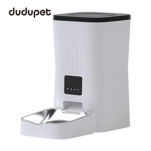 Dudu Distributeur automatique de nourriture pour animaux de compagnie, bol arrondi de 4 L, détachable, facile à nettoyer, pour chiens et chats - Product Image 2