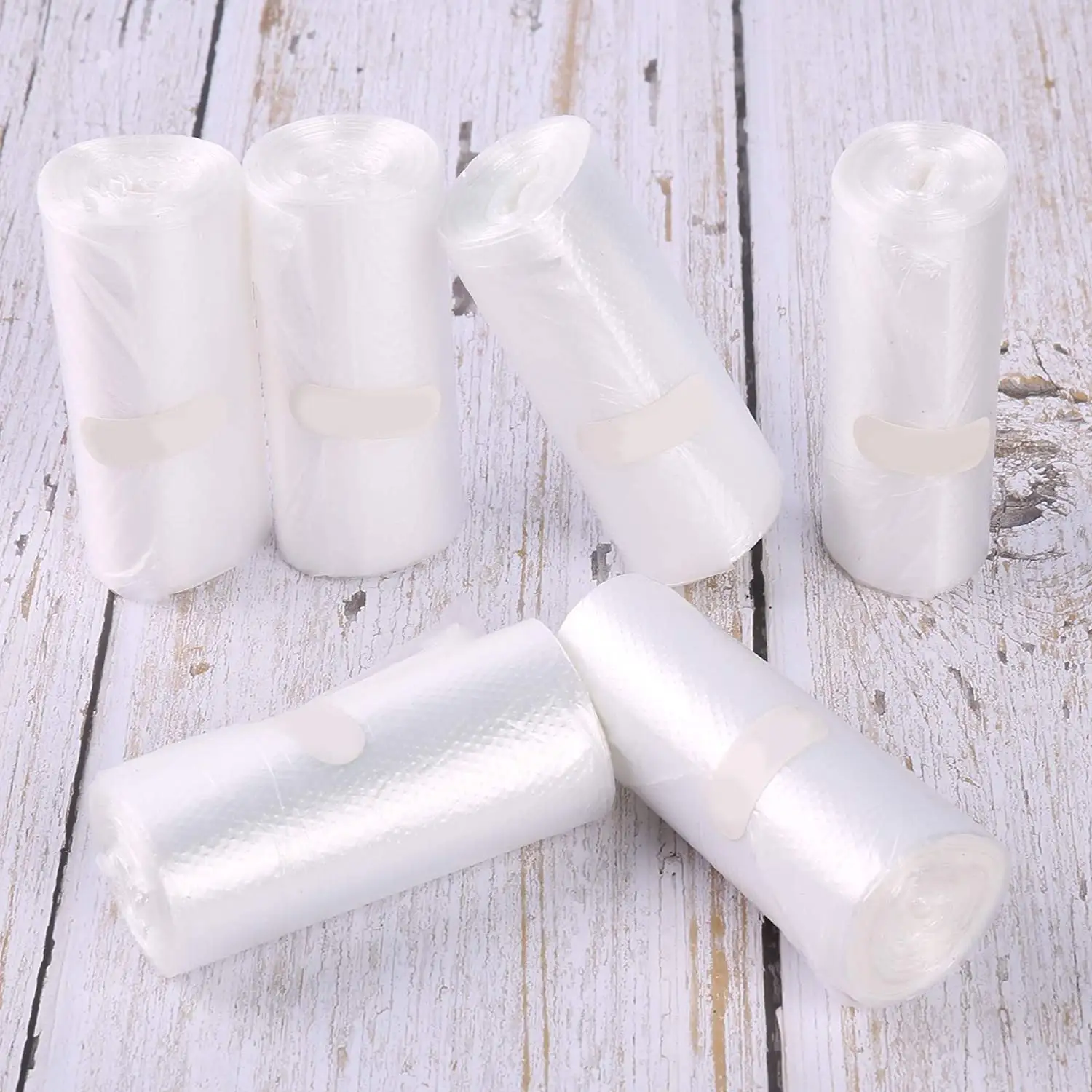 24*24 Clear Trash Bags Plastic Trash Can Liners for Garbage
