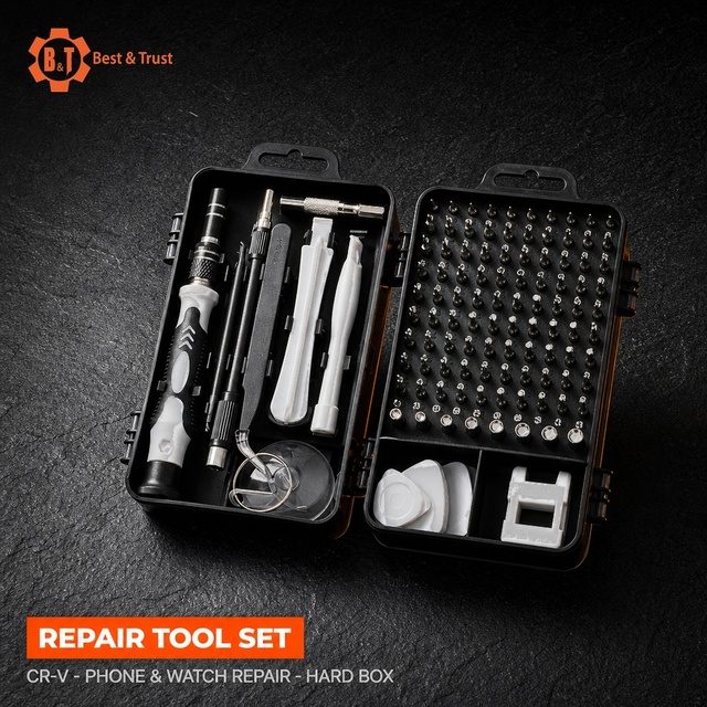 B&T Mobile Phone Repair Tool Set CR-V for Phone and Watch Plastic Box OEM ODM Factory Direct