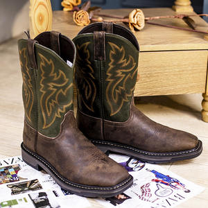 Botas Vaqueras Goodyear <span class=keywords><strong>para</strong></span> <span class=keywords><strong>Hombre</strong></span>, Hechas a Medida en Fábrica, de Cuero Vacuno de Primera Calidad, Diseño Mexicano y Estadounidense - Product Image 5