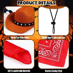 Mini Chapeau de Cowboy Rétro en Jean pour Petits Chiens et Chats – Accessoire Réglable pour Fêtes, Vacances et Cosplay – Léger, Confortable, en Non-tissé - Product Image 5