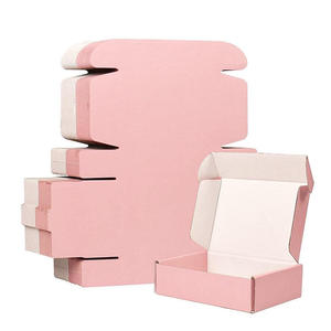 Custom Logo Embossed UV Coating <b>Small</b> Pink Corrugated Cardboard Rigid Mailer <b>Boxes</b> for Jewelry Gift Packaging Recycled Wholesale - Product Image 2