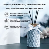 Coffret d'aromathérapie direct usine, cadeau idéal pour hôtel, désodorisant parfumé, ornements en rotin, diffuseur d'huiles essentielles sans flamme, parfum léger, cadeau