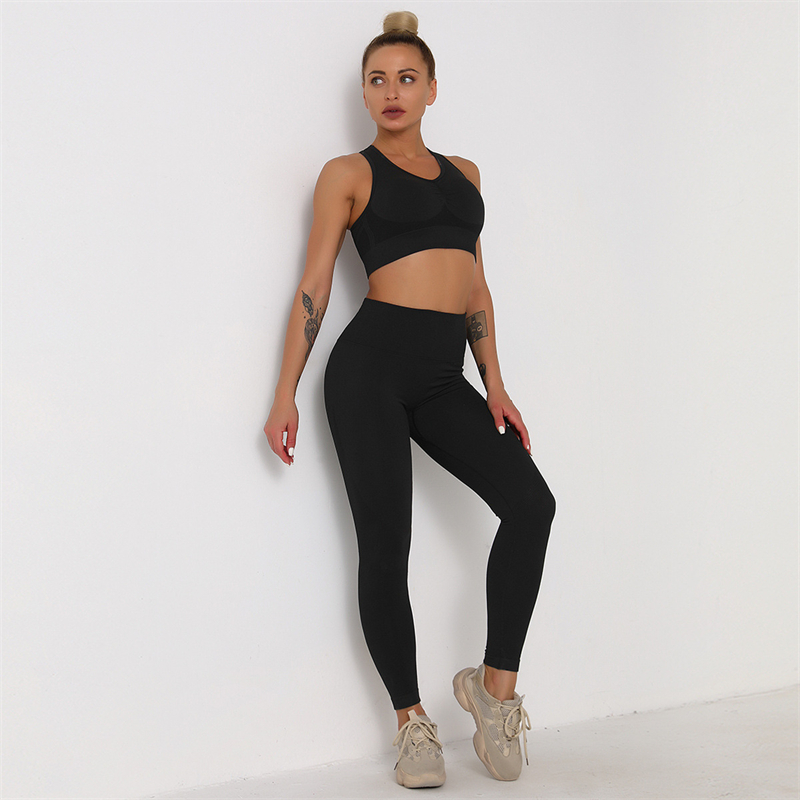 New Fashion Modern Breathable Workout Clothing Women Active Wear  Yoga Pants  BRA  5 colors