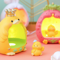 Veilleuse USB en forme de dessin animé mignon pour animaux de compagnie, lampe de table créative pour chambre à coucher, décoration artisanale en résine, éclairage d'ambiance, petit cadeau festif en gros