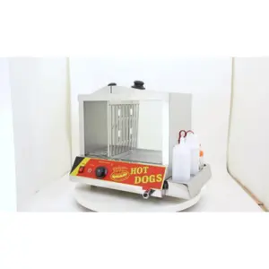 Réchauffeur de hot-dog 0.12CBM en verre trempé Power 1.5KW rouleau de hot-dog avec chauffe-chignon haute efficacité