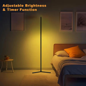 <span class=keywords><strong>Lampe</strong></span> sur pied intelligente avec lumière d'ambiance colorée Graffiti RRGB <span class=keywords><strong>de</strong></span> 1,42 mètre, lumière d'angle RGBIC, application Bluetooth, télécommande - Product Image 2