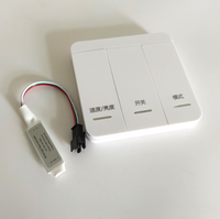 Contrôleur LED à 2 touches DC12-24V pour bande LED monocolore à effet d'eau courante