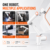 Robot collaboratif FAIRINO FR10, charge utile de 10 kg, portée de 1400 mm, cobot 6 axes pour le soudage, l'entretien et la manutention de machines.