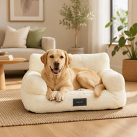 Lit pour animaux de compagnie en tissu chaud détachable SX, durable, résistant aux rayures, tapis de canapé épaissi pour chiens et chats, lavable, pour toutes les saisons
