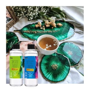 Aucune <span class=keywords><strong>résine</strong></span> époxyde protégée UV sûre de nourriture de BPA pour le rapport facile en bois époxyde de <span class=keywords><strong>résine</strong></span> d'art 1:1 Kit résistant UV resina epoxica a y b - Product Image 1