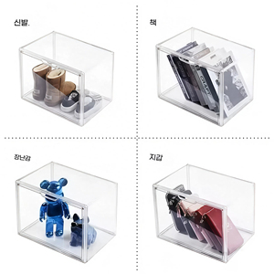 Boîte de présentation transparente en acrylique grand format, anti-poussière, moderne et minimaliste, pour organiser les figurines de collection sur le bureau - Product Image 6