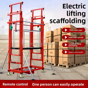 Treuil électrique <span class=keywords><strong>mobile</strong></span> de 10 m, levage d'échafaudage, télécommande, construction métallique, capacité de charge de 0,5 tonne pour utilisation en extérieur - Product Image 2