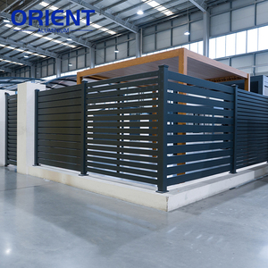 Panneaux de clôture de <span class=keywords><strong>jardin</strong></span> modernes, système de clôture en aluminium, clôture en aluminium à lattes pour <span class=keywords><strong>jardin</strong></span> - Product Image 2