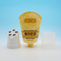 Tube cosmétique multifonction vide en plastique rechargeable, très vendu, avec 5 billes roulantes pour masque facial et soins de la peau, 30-120 ml