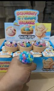 Juguetes Sensoriales Antiestrés EPT Factory Wholesale Squishy Steam Bun Fidget Toys <span class=keywords><strong>Serie</strong></span> Completa 5.5cm 8.5cm Juguete de Dumpling para Aliviar el Estrés - Product Image 2