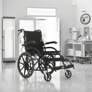 Silla de ruedas plegable manual de 16 pulgadas, inodoro grueso, silla de ruedas para discapacitados en área estrecha para ancianos, empuje manual ligero - Product Image 2