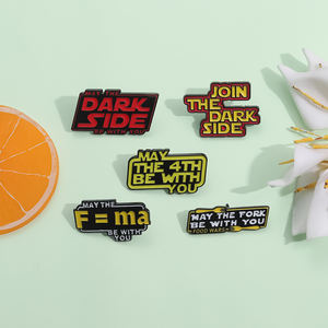 Guerres alimentaires que la fourchette soit avec vous épingles en émail douane <span class=keywords><strong>Jion</strong></span> le côté obscur broches en métal insigne de revers bijoux cadeaux pour les amis - Product Image 2