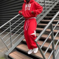 Ensemble sweat-shirt et pantalon de survêtement surdimensionné en coton pour homme, de haute qualité, personnalisé, lourd, écologique, pour l'hiver 2025