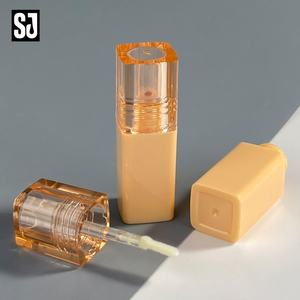 <span class=keywords><strong>Tube</strong></span> de gloss à lèvres en plastique de nouvelle conception Sujiang, 3,5 ml, forme carrée, conteneur de gloss à lèvres, bouchon à vis, tendance - Product Image 2