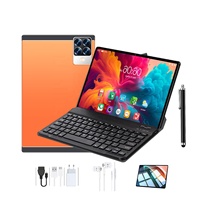 Nouvelle Tablette WIFI 10 Pouces Android Pas Chère 5G RAM 12Go ROM 512Go pour Étude Travail Divertissement Avec Clavier Étui Stylo PC Portable