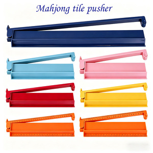 Support de Mahjong Transparent Moderne <span class=keywords><strong>2</strong></span>-en-1 Personnalisé avec Poussoir de Tuiles – Ensemble de Divertissement Portable en Gros - Product Image 1