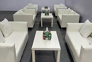 Canapé de conférence lavable en gros canapé de salon VIP canapé en cuir pour extérieur salon une place bureau réception canapé d'attente - Product Image 5