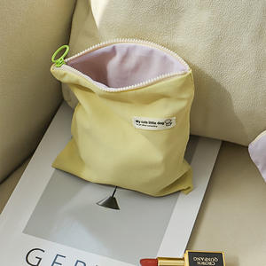 My Cute Little Dog Trousse de maquillage en nylon multifonctionnelle, étanche, pour voyage, pochette de rangement portable, bleu clair - Product Image 5