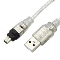 Câble adaptateur USB mâle vers Firewire IEEE 1394 4 broches mâle iLink, câble Firewire 1394 pour caméra DV SONY DCR-TRV75E, 150 cm