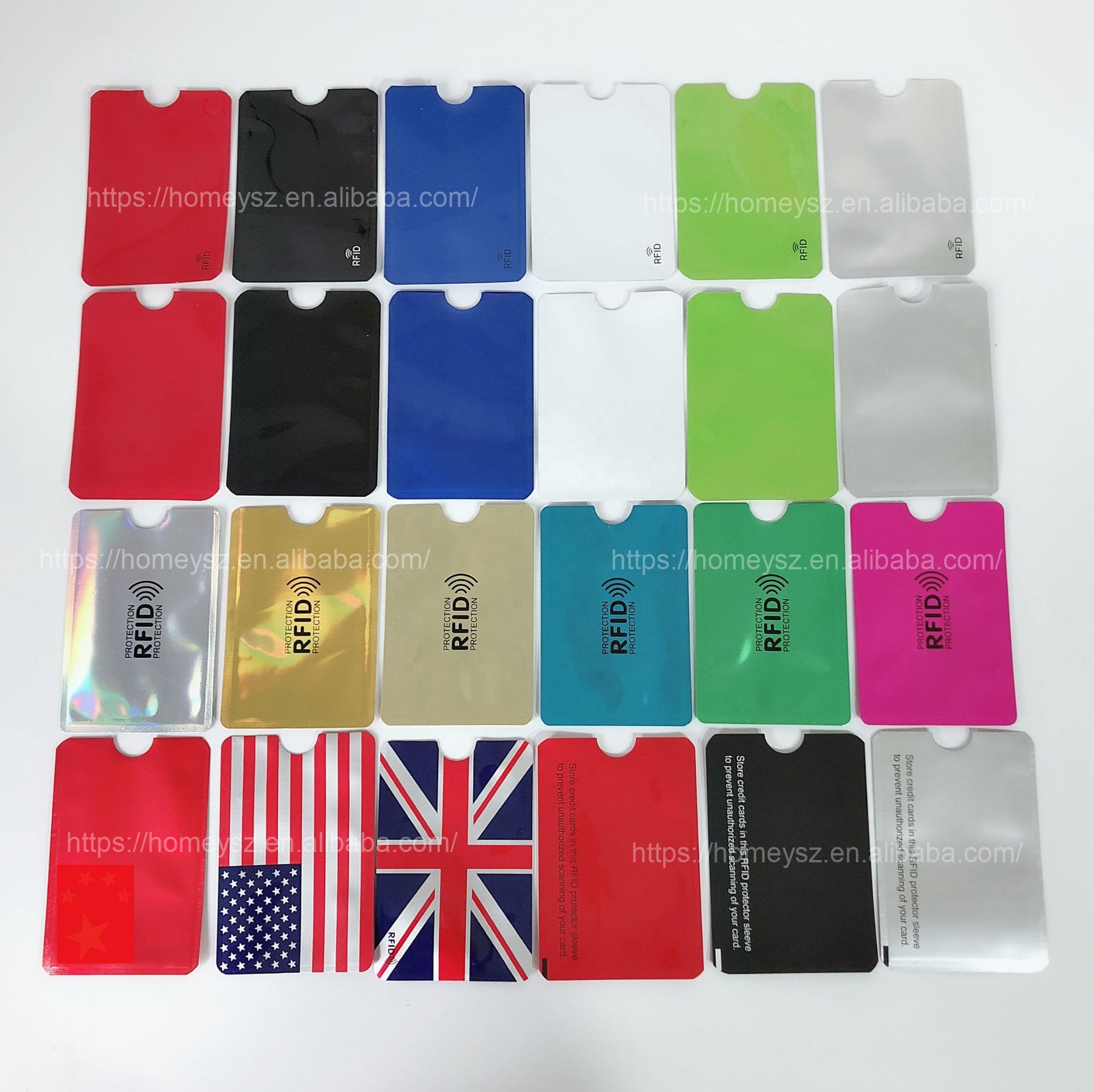 Anti-Theft RFID Blocking Card Holder Sleeves Secure Card Protector  Anti-Scan Card Sleeves