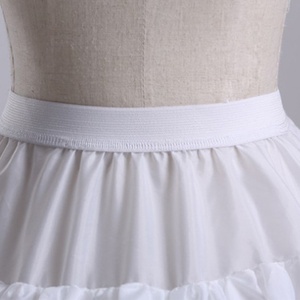 Jupons <span class=keywords><strong>de</strong></span> <span class=keywords><strong>mariée</strong></span> à 4 cerceaux, longs et à volants, en stock, pour fille, style crinoline, élégants et modestes - Product Image 5