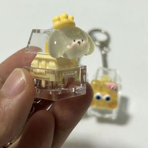 คีย์แคปใสลายการ์ตูนยอดฮิตใน TikTok ของเล่นคลายเครียดแบบกดได้ พวงกุญแจคีย์บอร์ด - Product Image 4