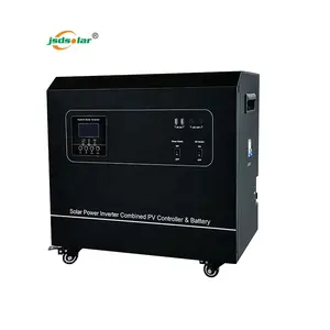 Jinsdon Sistem Tenaga Surya Rumah, 1,5 KW 3KW 5KW Portabel Off Grid Sistem Daya Surya Konsentrat 1500 3000 5000 Watt Komersial