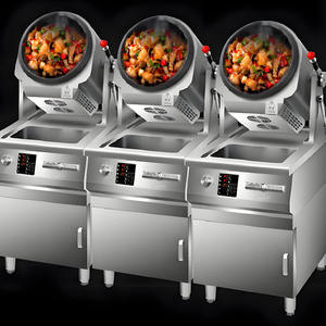 Robot de cuisine commercial intelligent Wok de riz frit automatique Cuisinière rotative électrique pour restaurant - Product Image 1