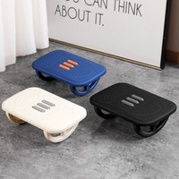 Reposapiés de Oficina Antideslizante, Soporte para Piernas, Reposapiés para Debajo del Escritorio, Ideal para Cruzar las Piernas, Reposapiés Bajo con Masaje