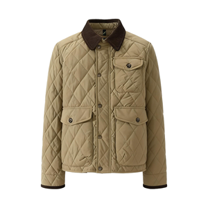 Nuovi Arrivi Primaverili, Vendita all'Ingrosso, Servizio Personalizzato OEM, Giacca Casual da Uomo Imbottita in Poliestere <span class=keywords><strong>Trapuntato</strong></span> a Rombi, Abbigliamento Caldo - Product Image 1